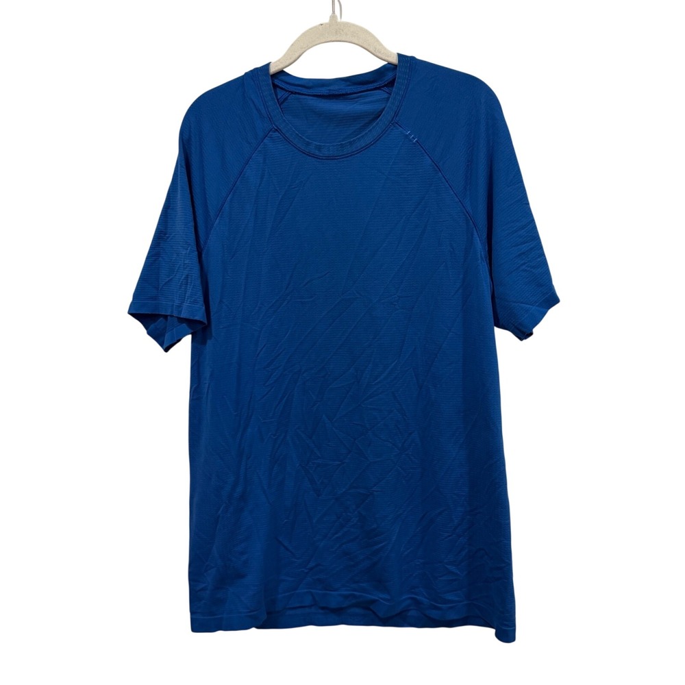 Mens Performance Mesh Raglan Short Sleeve Training Tee Royal Blue XL